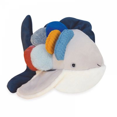 Peluche bébé trésors marins poisson arc-en-ciel 30 cm