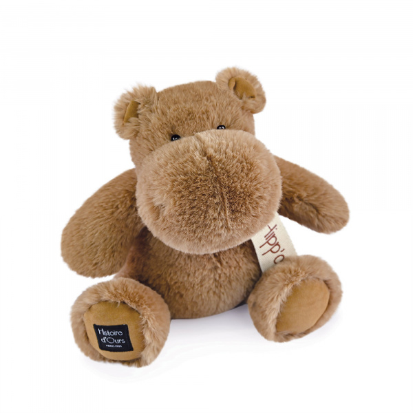 Peluche hippopotame 25 cm marron Histoire d ours