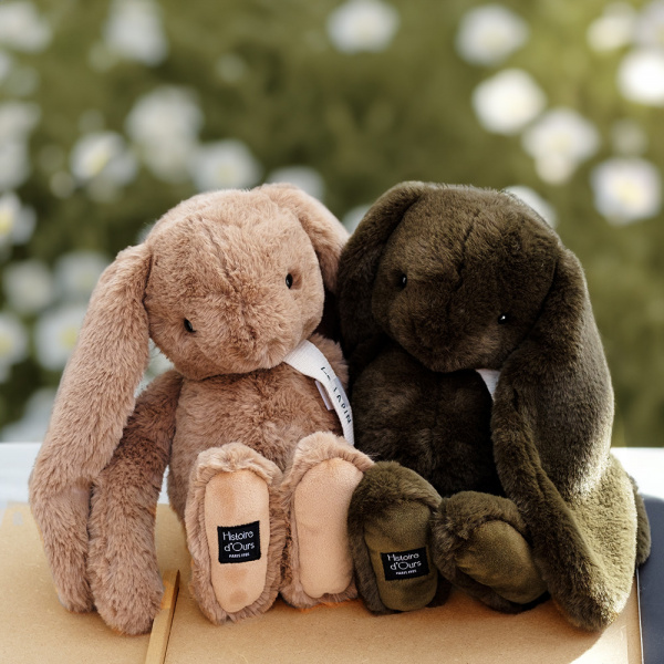 Peluche lapin noisette 32 cm Histoire d ours