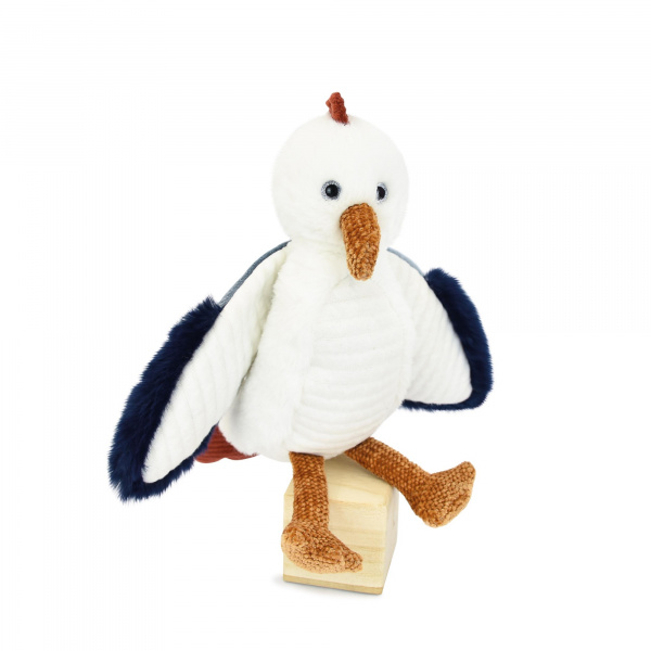 Peluche trésors marins mouette 23 cm Histoire d ours