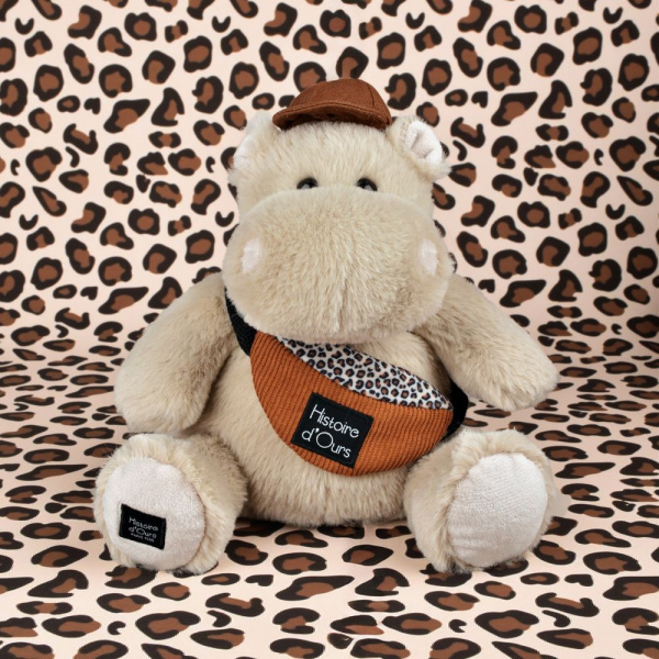 Peluche hippopotame hello brook 20 cm Histoire d ours