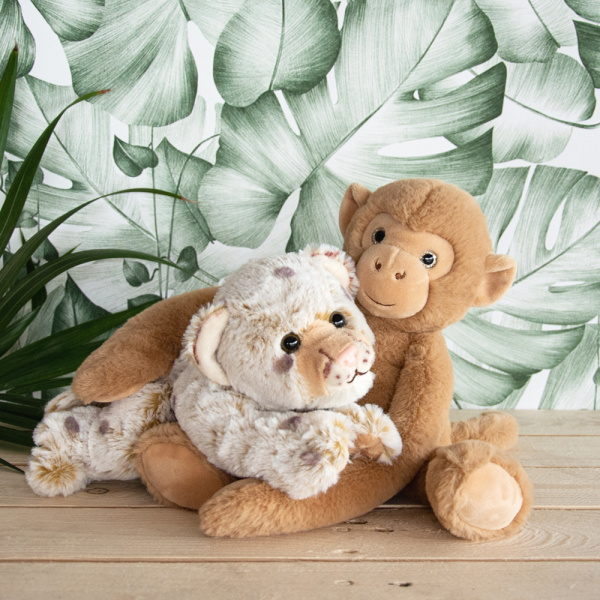 Peluche bébé léopard des neiges 30 cm Histoire d ours