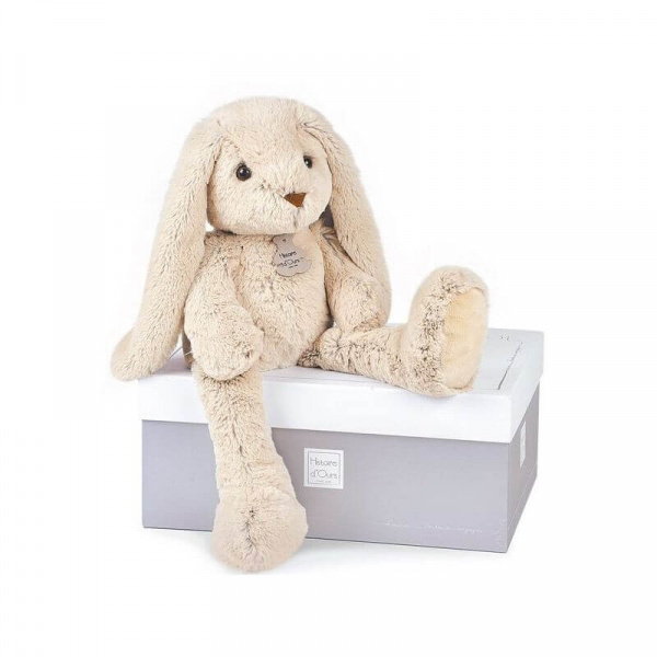 Peluche bébé copain calin lapin beige 40 cm Histoire d ours
