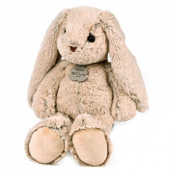 Peluche bébé copain calin lapin beige 40 cm Histoire d ours