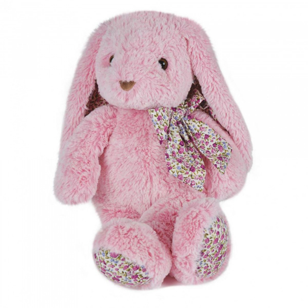 Peluche bébé copain calin lapin rose 40 cm Histoire d ours