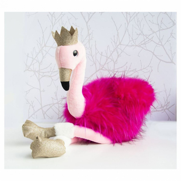 Peluche bébé flamant rose 45cm Histoire d ours