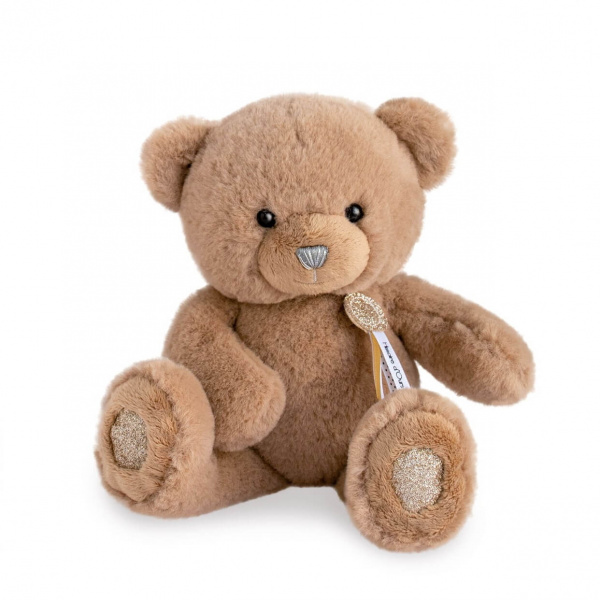 Peluche bébé ours charms marron clair 25 cm Histoire d ours