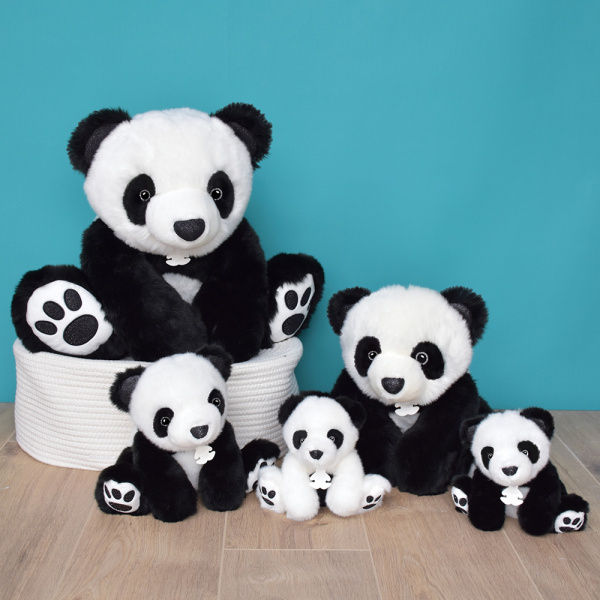 Peluche bébé panda so chic noir 35 cm Histoire d ours