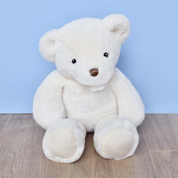 Peluche bébé ours titours blanc 75 cm Histoire d ours
