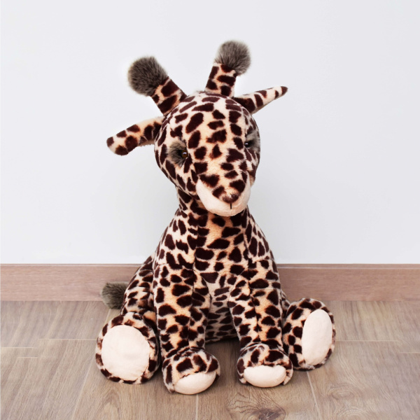 Peluche bébé lisi la girafe naturelle 50 cm Histoire d ours