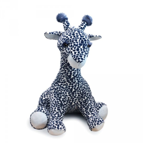 Peluche bébé lisi la girafe bleue xxl 100 cm Histoire d ours