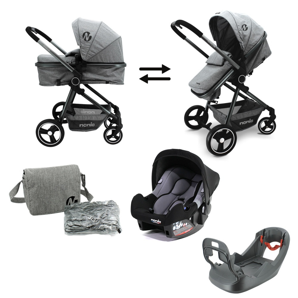 Pack poussette trio 3 en 1 xmoov de Kinderkraft au meilleur prix sur  allobébé