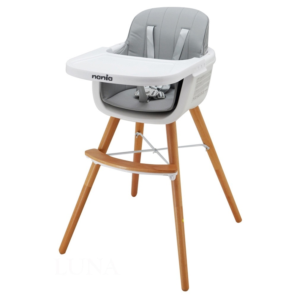 Chaise haute bébé évolutive luna de Nania sur allobébé