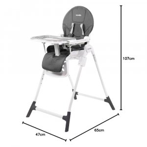 Chaise haute lucie grise Nania