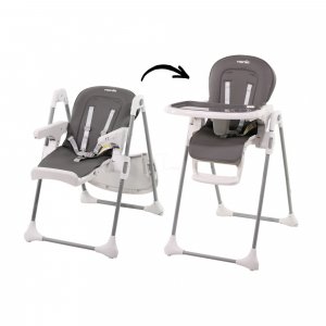 Chaise haute lucie grise Nania