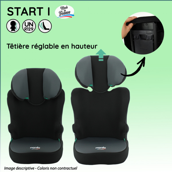 Siège auto ceinturé start i 106-140 cm i-size renard Nania