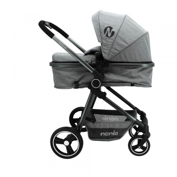 Poussette duo giula gris chiné Nania