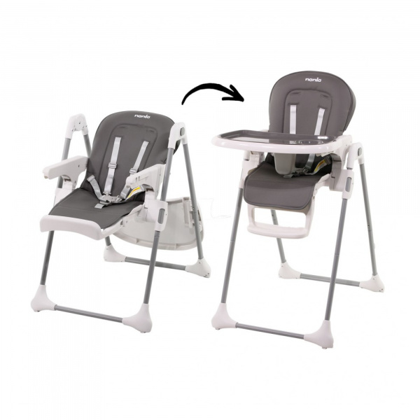 Chaise haute lucie grise Nania