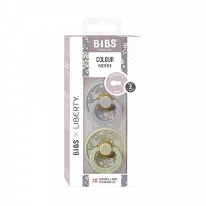 Pack de 2 sucettes colour liberty 0-6 mois capel sage mix Bibs