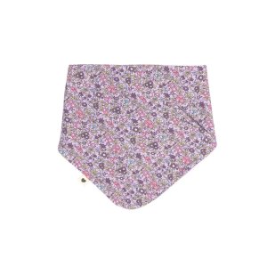 Bavoir bandana liberty chamomile lawn violet sky Bibs