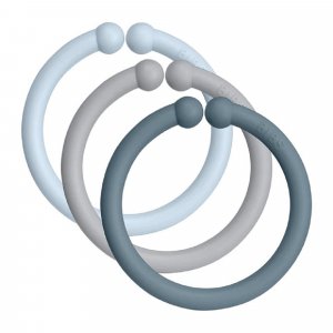 Pack de 3 attaches tétine anneaux loops Bibs