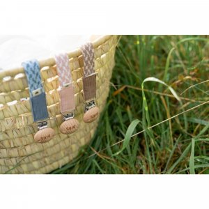 Attache sucette blush et ivory Bibs