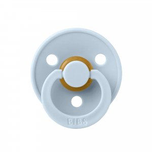 Bibs pacifier colour 2 pack latex size 1 white/baby blue Bibs