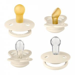 Bibs pacifiers try-it collection size 2 ivory Bibs