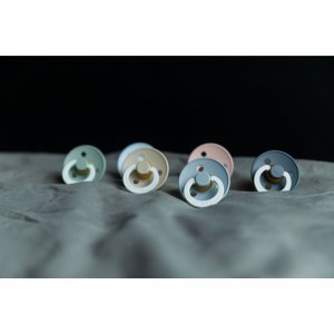 Pack de 2 sucettes colour caoutchouc phosphorescente 0-6 mois petrol et deep space Bibs