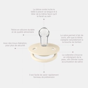 Pack de 2 sucettes de lux silicone taille unique woodchuck et blush Bibs