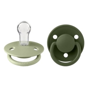 Pack de 2 sucettes de lux silicone taille unique sage et hunter green Bibs