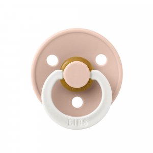 Pack de 2 sucettes colour caoutchouc phosphorescente 0-6 mois blush et vanilla Bibs