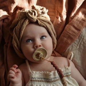 Pack de 2 sucettes colour caoutchouc phosphorescente 0-6 mois blush et vanilla Bibs