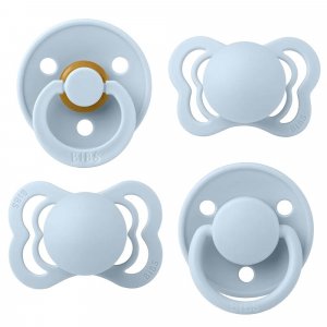 Pack de 4 sucettes try-it baby blue Bibs