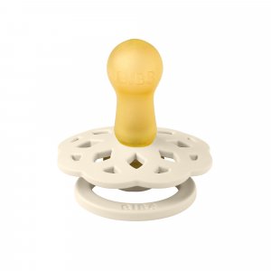 Pack de 2 sucettes bohème caoutchouc 6 mois+ ivory et sage Bibs