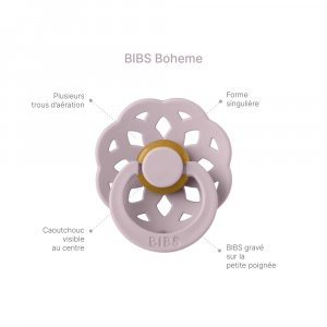 Pack de 2 sucettes bohème 0-6 mois Bibs