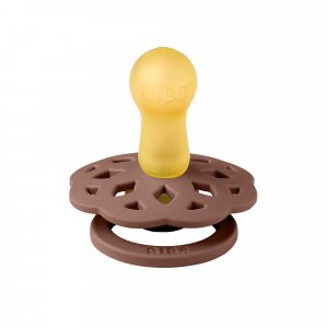 Pack de 2 sucettes bohème caoutchouc 6 mois+ woodchuck et blush Bibs