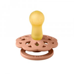 Pack de 2 sucettes bohème caoutchouc 6 mois+ peach et woodchuck Bibs