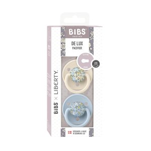 Pack de 2 sucettes de lux silicone taille unique liberty eloise baby blue mix Bibs