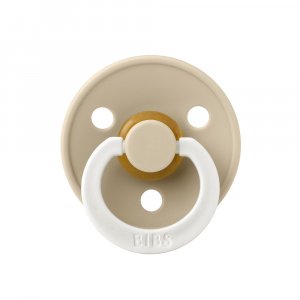 Pack de 2 sucettes colour caoutchouc anatomique phosphorescente 0-6 mois blush et vanilla Bibs