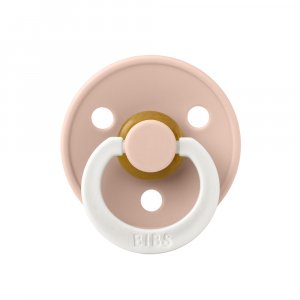 Pack de 2 sucettes colour caoutchouc anatomique phosphorescente 0-6 mois blush et vanilla Bibs