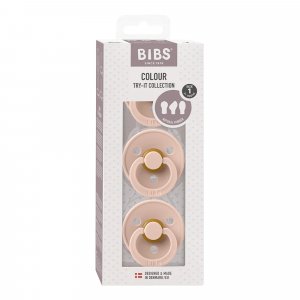 Pack de 3 sucettes try-it blush Bibs