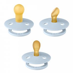 Pack de 3 sucettes try-it baby blue Bibs