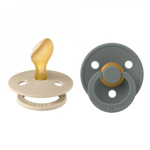 Pack de 2 sucettes colour caoutchouc anatomique 6 mois+ vanilla et pine Bibs