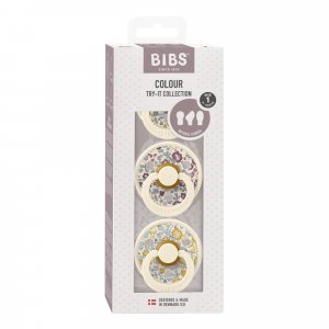 Bibs pacifiers try-it colour liberty eloise 3 pack Bibs