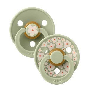 Pack de 2 sucettes colour caoutchouc jasmine 6 mois+ sage mix Bibs