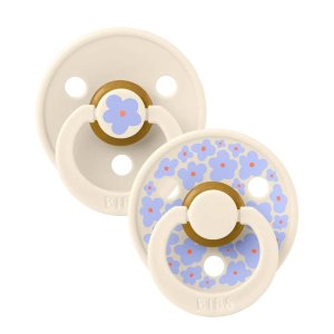 Pack de 2 sucettes colour caoutchouc jasmine 6 mois+ ivory mix Bibs