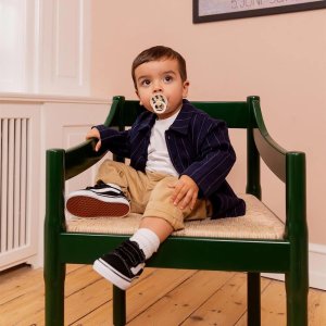 Pack de 2 sucettes colour caoutchouc 6 mois+ pin ivory steel blue mix Bibs