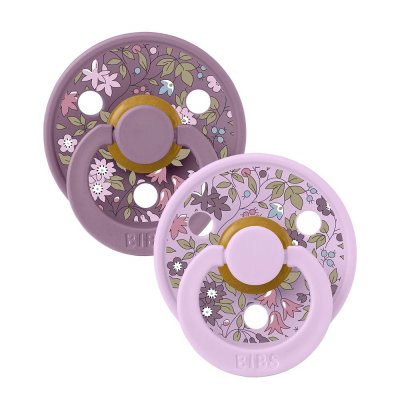Pack de 2 sucettes colour liberty 0-6 mois camomille violet