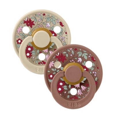 Bibs x liberty pacifier colour 2 pack chamomile lawn latex size 1 symmetrical woodchuck mix